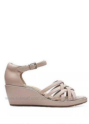 Р.39,40,41  clarks женские кожаные босоножки оригинал
