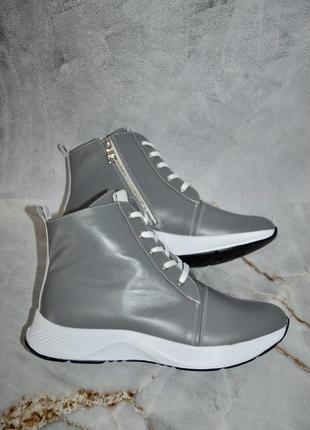 Спотривні чоботи зима , демі натур шкіра , натур замша сірі 36-43р всі кольори