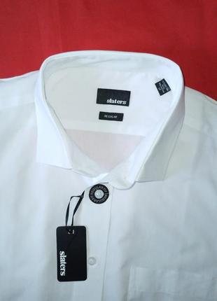 🔴 slaters біла класична рубашка