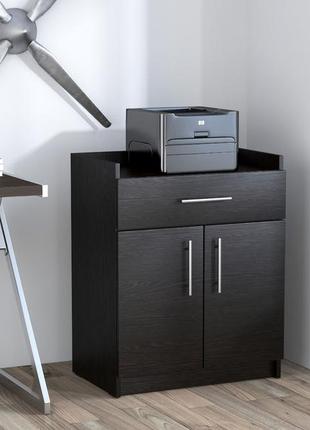 Тумба офісна loft design l-420 42x50x65 см орех модена. мобільна тумбочка в офіс на колесах