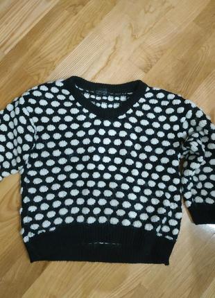 Тепла кофта в горох