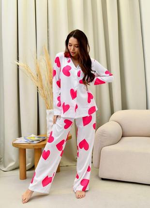 Шелковая пижама шелковый домашний пижамный костюм комплект5 фото