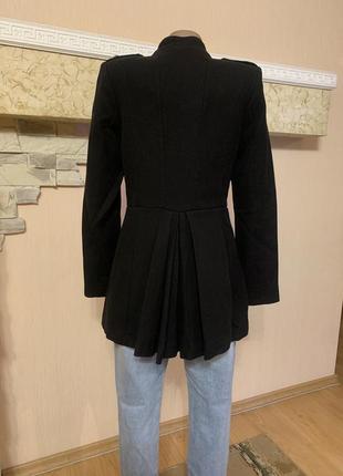 Черный пиджак. траншейное пальто-китель.4 фото
