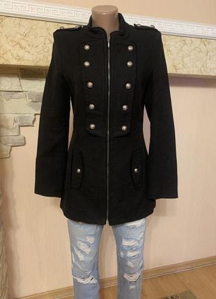 Черный пиджак. траншейное пальто-китель.5 фото