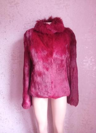Шуба натуральный мех кролик