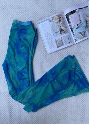 Костюм со штанами клеш и бюстиком&nbsp;tropical blue seт5 фото