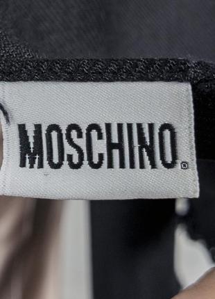 Moschino большой черный шарф платок шаль (оригинал) 190х56см.8 фото