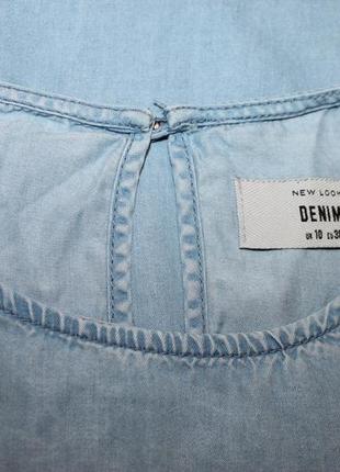 Стильное джинсовой платье   denim new look , р. uk 10 eur 38 на 44 р6 фото