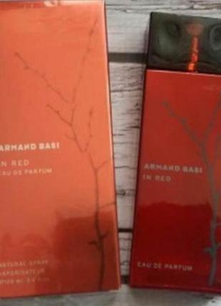 Armand basi in red 100 ml женская парфюмированная вода оаэ женские духи арманда баси и др рэд 100 мл3 фото