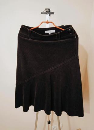 Next микровельветова спідниця