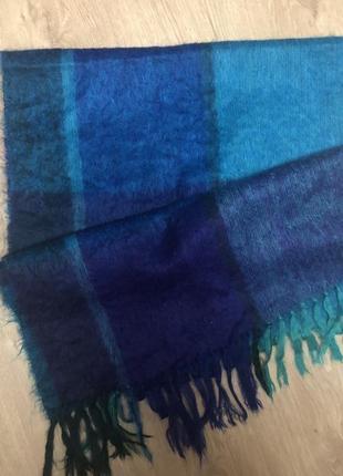 Теплющий палантин шерсть/мохер винтаж royal scot