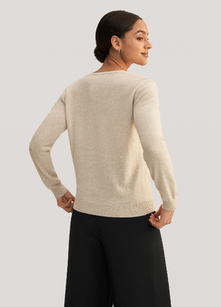 Нежный шерстяной кашемировый джемпер в звезды/пуловер/свитер manor в идеале1 фото
