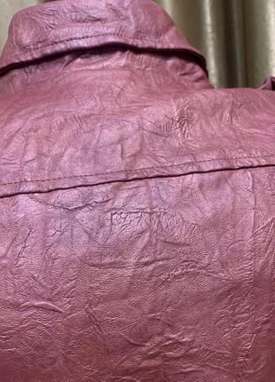 Кожаная терракотовая куртка косуха forevel 21 размер s8 фото