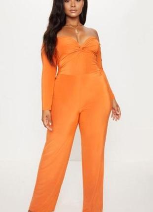 Оранжевий комбінезон prettylittlething uk-18