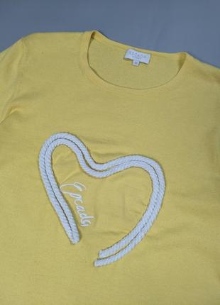 💛 escada 💛 женский свитер с вышитым логотипом желтый max mara кофта2 фото