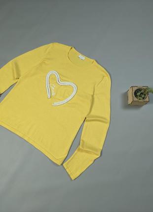 💛 escada 💛 женский свитер с вышитым логотипом желтый max mara кофта