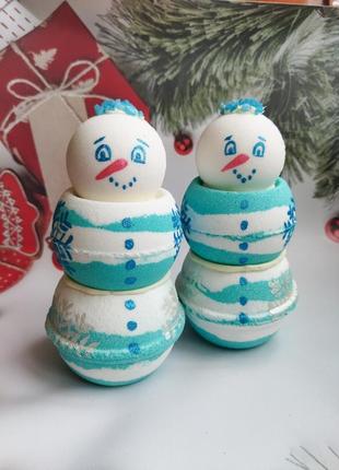 Бомбочка для ванної☃️"сніговик"⛄