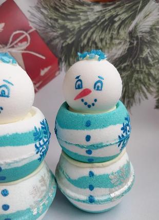 Бомбочка для ванної☃️"сніговик"⛄2 фото