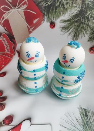 Бомбочка для ванной☃️"снеговик"⛄3 фото