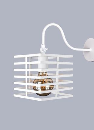 Белое бра в стиле лофт (56-wpr104f3-1 wh)
