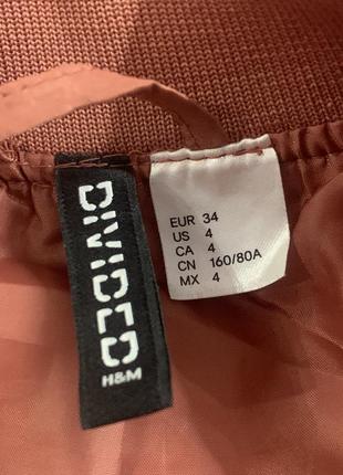 Курточка бомбер divided h&m на девочку подростка, размер xxs- xs, рост 160см8 фото