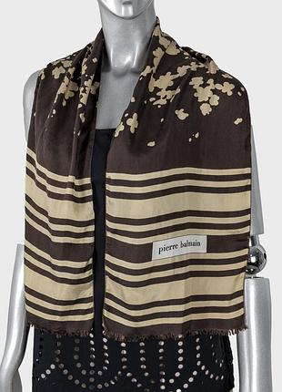 Pierre balmain жіночий вінтажний короткий шарф (123х26см)