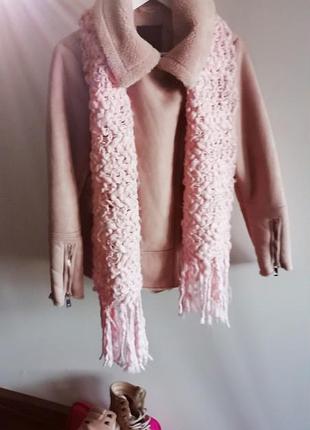 Черевики пудрового кольору на шнурівці