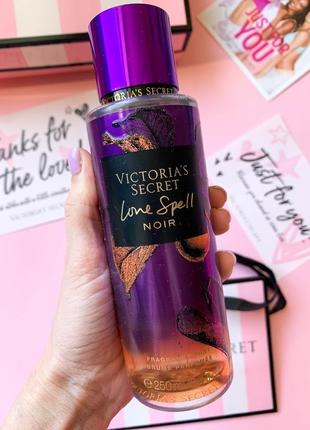 Парфюмированный спрей для тела victoria’s secret love spell noir 250 мл