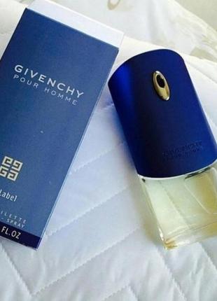 Givenchy pour home blue label туалетна вода 100 ml духі живанші пур хом блю синій лейб 100 мл чоловічий2 фото