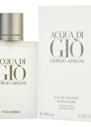 Giorgio armani acqua di gio pour homme туалетна вода 100 ml армані аква ді джио пур хом чоловічі духи парфум6 фото