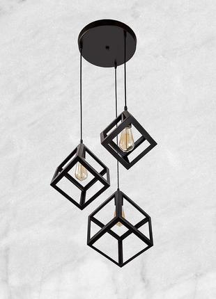Люстра "три кубика"