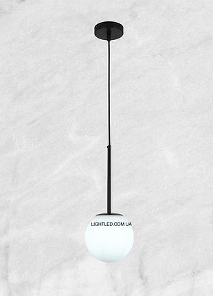 Чорний підвіс з білим 15см кулею (916-3415-1 bk+wh)