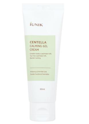 Заспокійливий крем-гель для обличчя із центелою iunik centella calming gel cream 60 ml