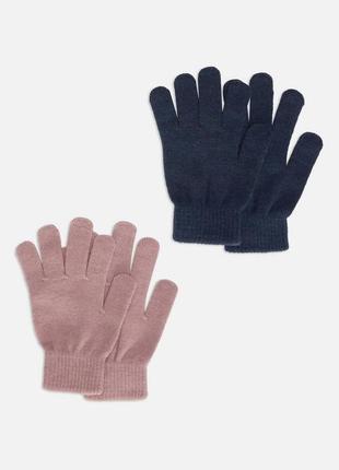 Набір трикотажних рукавичок, перчатки набор- 2 шт. англія2 фото