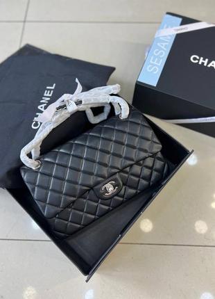 Сумка классика кожа люкс в стиле chanel🖤10 фото