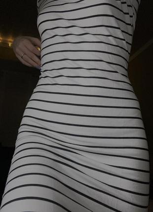Довге плаття в полосочку2 фото