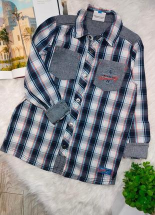 Сорочка на хлопчика topolino детская рубашка на мальчика topolino р.128