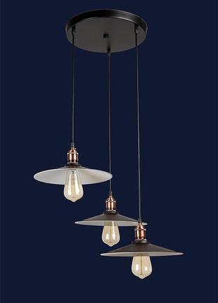 Люстра в стиле лофт 752836f-3 bk+wh (300)