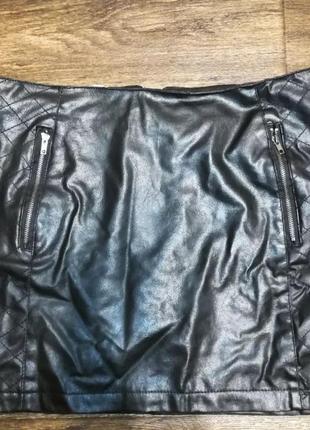 Кожаная юбка