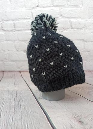 Новая мягкая шапочка с помпоном