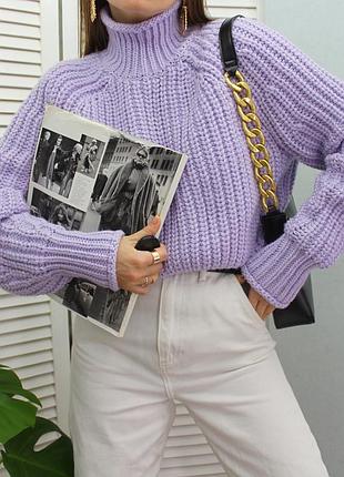 Сиреневый свитерик h&m