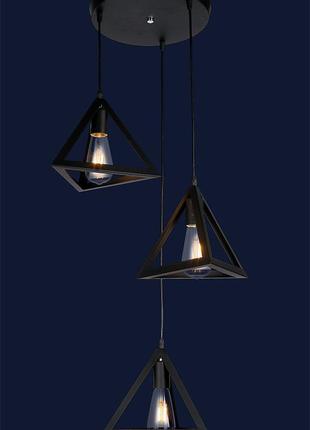 Люстра лофт 7528873-3 bk