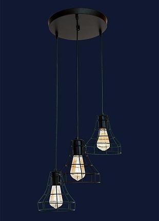 Люстра в стиле лофт 7528876f-3 bk (300)