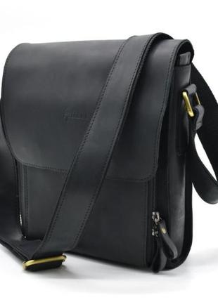Мужская сумка через плечо tarwa ra-3027-3md, из натуральной кожи crazy horse