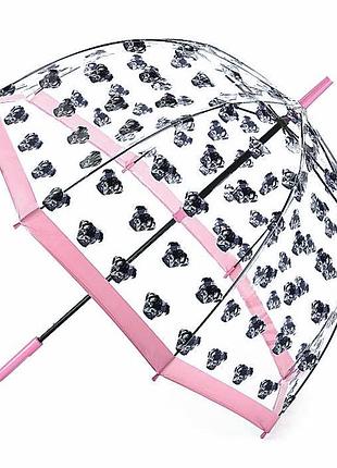 Парасолька-тростина жіноча fulton birdcage-2 l042 pugs (мопсы)