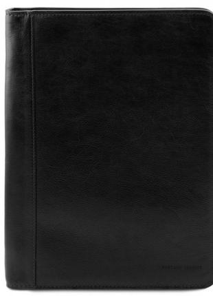 Папка для документов (портфолио) кожаная tuscany leather tl141294 ottavio (черный)