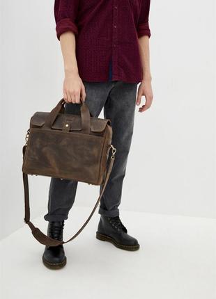 Мужская повседневная сумка-портфель из натуральной кожи rс-1812-4lx tarwa