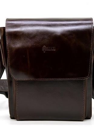 Мужская кожаная сумка через плечо gx-3027-3md tarwa