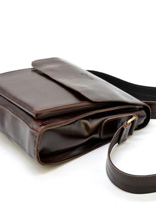 Мужская кожаная сумка через плечо gx-3027-3md tarwa