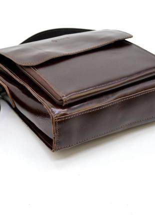 Мужская кожаная сумка через плечо gx-3027-3md tarwa